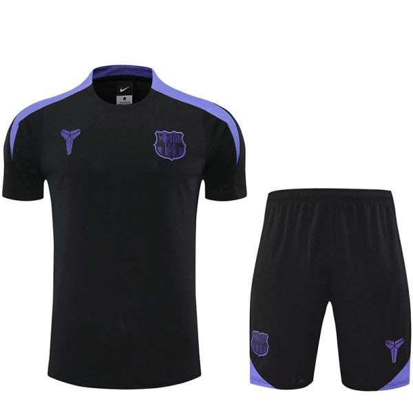 25/26 BAR Black & Purple Training Short Suit (肩膀紫色）