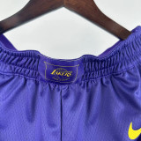 24/25 Lakers Purple City EditionTop Quality NBA Pants