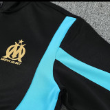 25/26 Marseille Black & SKY Blue Jacket Tracksuit
