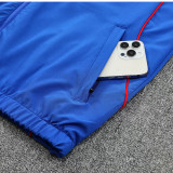 25/26 Man Utd Blue Hooded Windbreaker Tracksuit