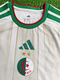 26/27 Algeria Home Kids Player Version Soccer Jersey(With stars)童装带星