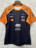 2025 McLaren Dark Blue #4 Round Neck Racing Suit(圆领)