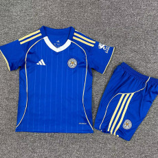 25/26 Leicester City Home Kids Soccer Jersey