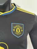 25/26 Man Utd Third  Player Version  Long Sleeve Soccer Jersey