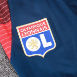 25/26 Lyon Away  Player Version  Soccer Jersey&Royal Blue pants