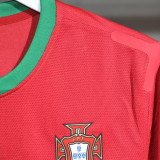 2012 Portugal Home Player Version Long Sleeve Retro Soccer Jersey (长袖球员)