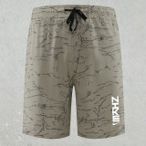 2025 RF-M564 NK khaki Cracked Digital Printed Casual Fitness Shorts#带ZU字样