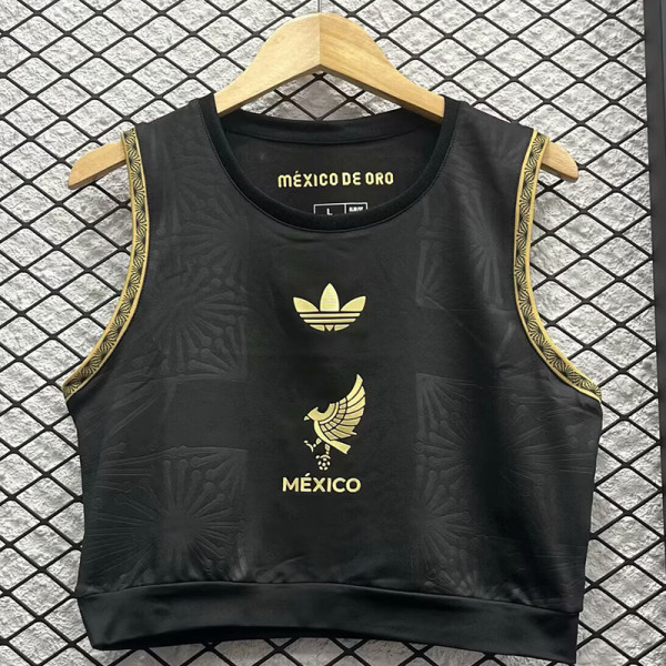 25/26 Mexico Black  Women Yoga  Vest