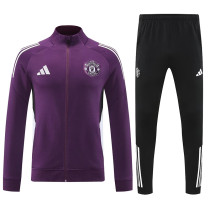 25/26 Man Utd Dark Purple Jacket Tracksuit