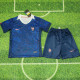 25/26  France  Home Kids Soccer Jersey