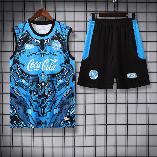 25/26 Napoli Blue Training Vest  Suit