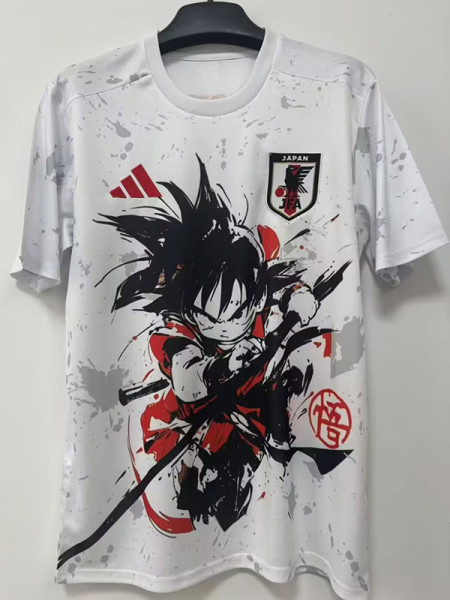 25/26 Japan Small Wukong White  Fans Soccer Jersey