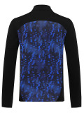 25/26 Marseille Printing Black& Blue Half Pull Tracksuit  (半拉链)