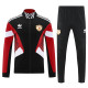 25/26  Man Utd Black & Red Retro Jacket Tracksuit#F14