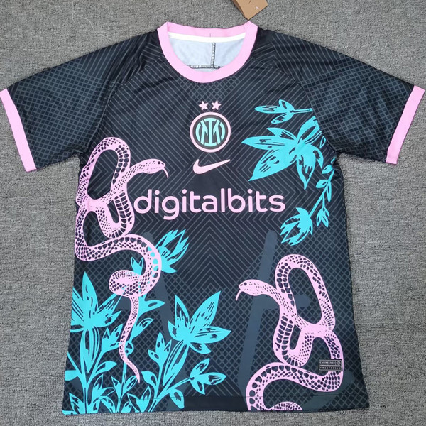 25/26  INT Serpentine Black Special Edition Fans Soccer Jersey