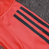 25/26 Bayern Orange Half Pull Tracksuit #E25120 (童装\半拉链)