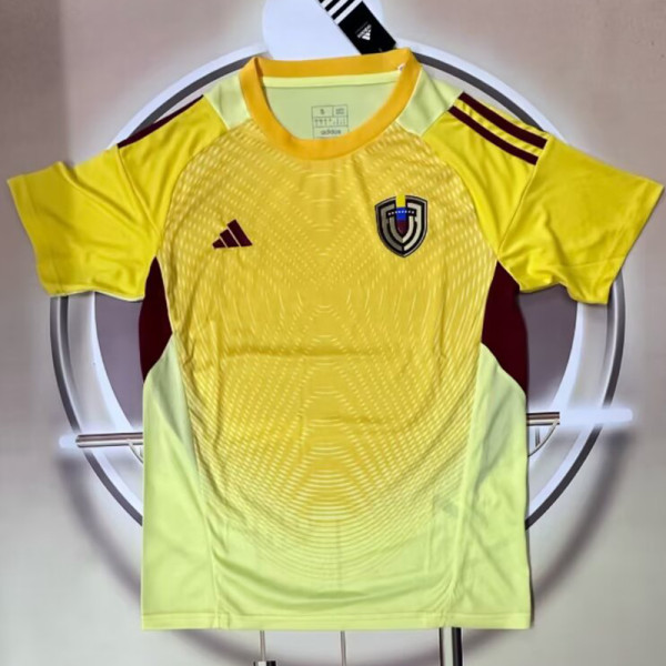 26-27 Venezuela Goalkeeper Yellow Fans Soccer Jersey