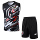 25/26 Sao Paulo FC Black inkjet Tank top and shorts suit#D25159