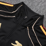 25/26 ARS Black Retro Edition Half Pull Tracksuit #B25113(半拉链)