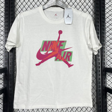 2025 T249 Flying Man White  Pure Cotton T-shirt