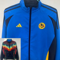 25/26 Club America Dark &Royal Blue Double Sided Windbreaker (双面风衣)