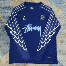 24/25 PSG  Third signature  Edition  Long Sleeve Fans Soccer Jersey签名