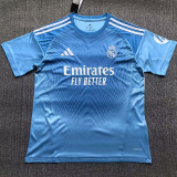 25/26 RMA Goalkeeper Sky Blue  Fans Soccer Jersey