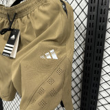 2025  A248  Khaki Casual Double layer shorts#AD 双层卡其