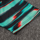 25-26 Portugal  Green Black Training Short Suit #D2506