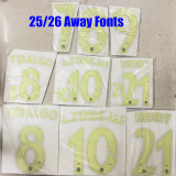 25/26 Club America Away  Fans Soccer Jersey