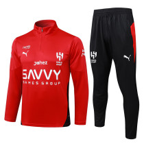 25/26 Al Hilal Red Half Pull Tracksuit #B2599(半拉链)