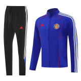 25/26 Man Utd Blue Retro Windbreaker Tracksuit