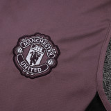 25/26 Man Utd Grey  Purple Tank top and shorts suit #D25123