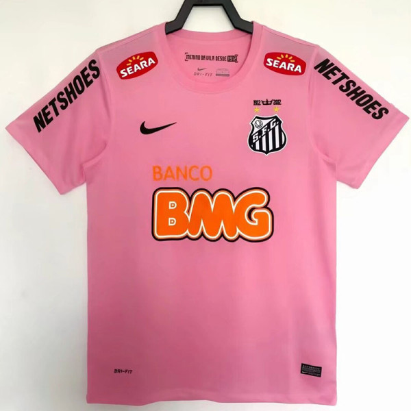 2012/2013 Santos FC Pink Retro Soccer Jersey