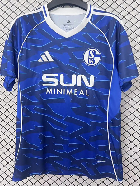 25/26 Schalke 04 Home Fans Soccer Jersey