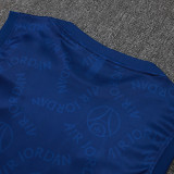 25-26 PSG Royal Blue Team Logo Training vest  Suit #D1037