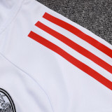 25/26 Ajax White  Kids Jacket Tracksuit#E25126