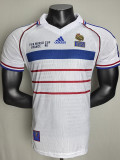1998 France Away Player Version Retro Soccer Jersey(右胸带小字)