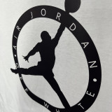 2025 T244 Flying Man Co branded Edition White  Pure Cotton T-shirt