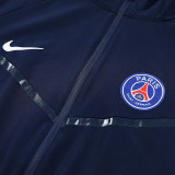 25-26 PSG Royal Blue Hooded Windbreaker Tracksuit