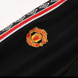 25/26  Man Utd Black&Red Retro Edition Jacket Tracksuit