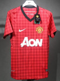 2012/2013 Man Utd Home Player Version Retro Soccer Jersey球员