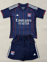 25/26  Lyon Away  Kids  Soccer Jersey