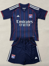 25/26  Lyon Away  Kids  Soccer Jersey