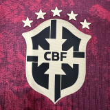 26/27 Brazil Special Edition Maroon Player Version Soccer Jersey