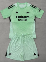 25/26 ARS  Goalkeeper Light Green Kids Soccer Jersey
