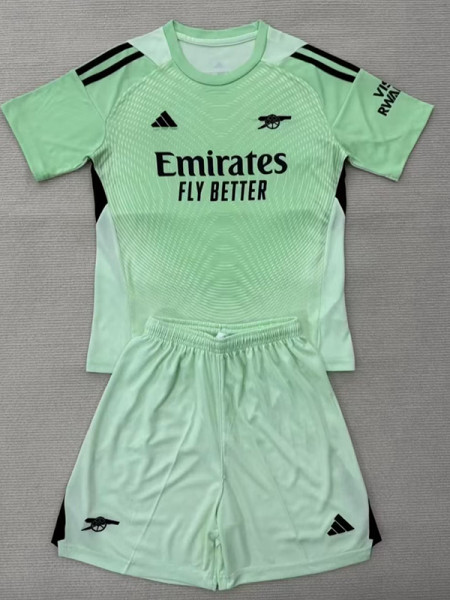 25/26 ARS  Goalkeeper Light Green Kids Soccer Jersey