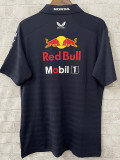 2025 Red Bull Black Polo  Racing Suit (翻领)