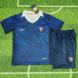 25/26  France  Home Kids Soccer Jersey