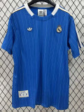 25/26 RMA Retro Edition Blue Fans Soccer Jersey